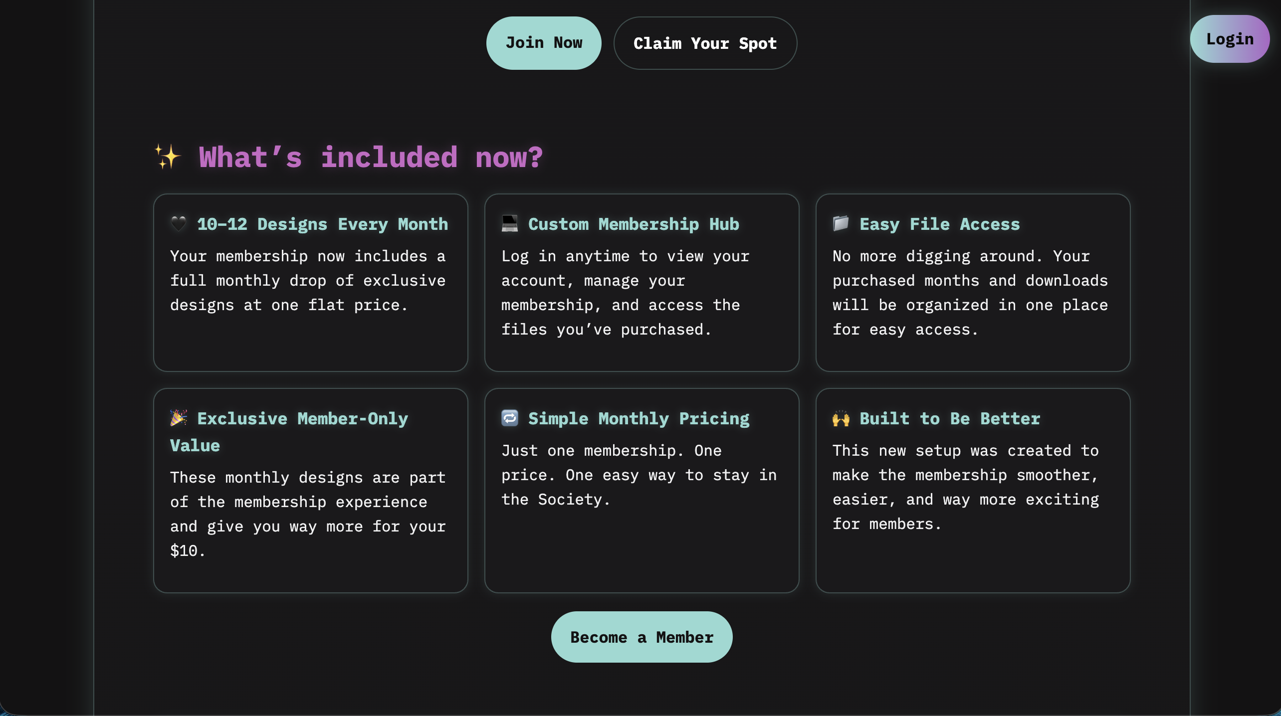 Custom Membership Website & Digital Download Platform | Black Flame Society