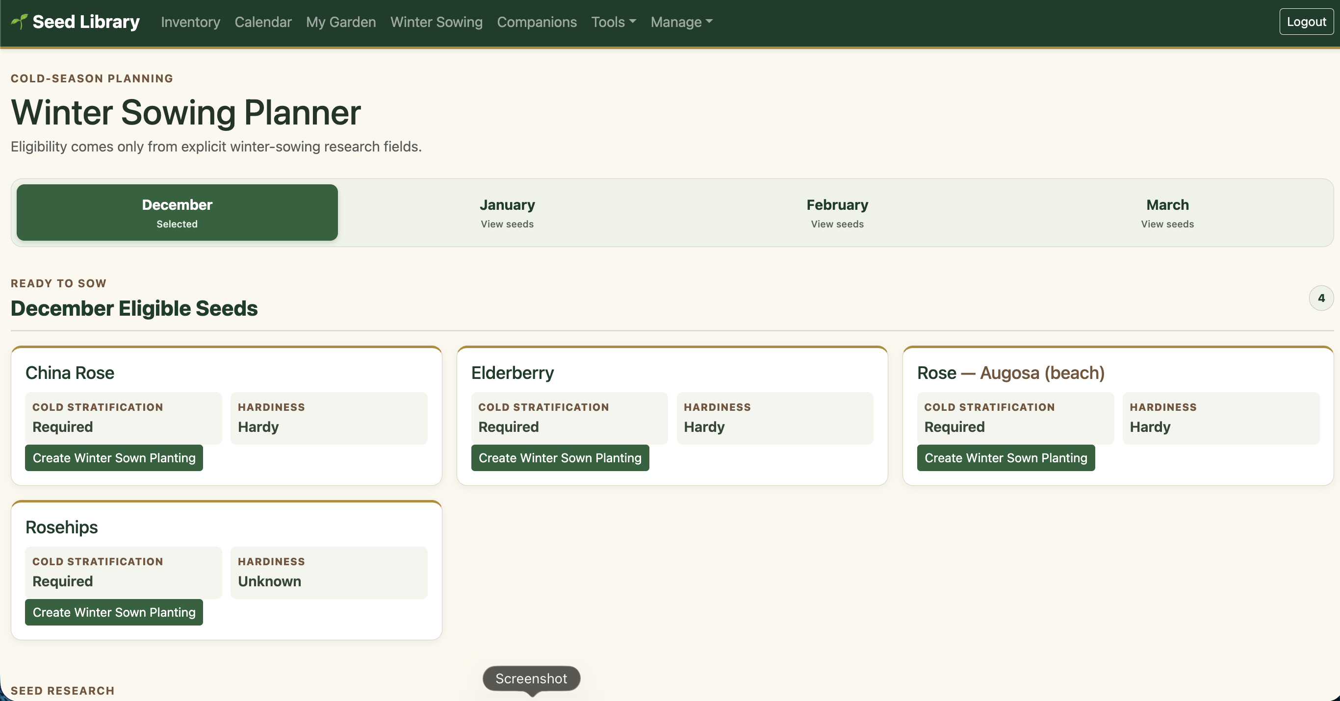 Seed Library & Garden Planner | Planting Calendar & Tracker