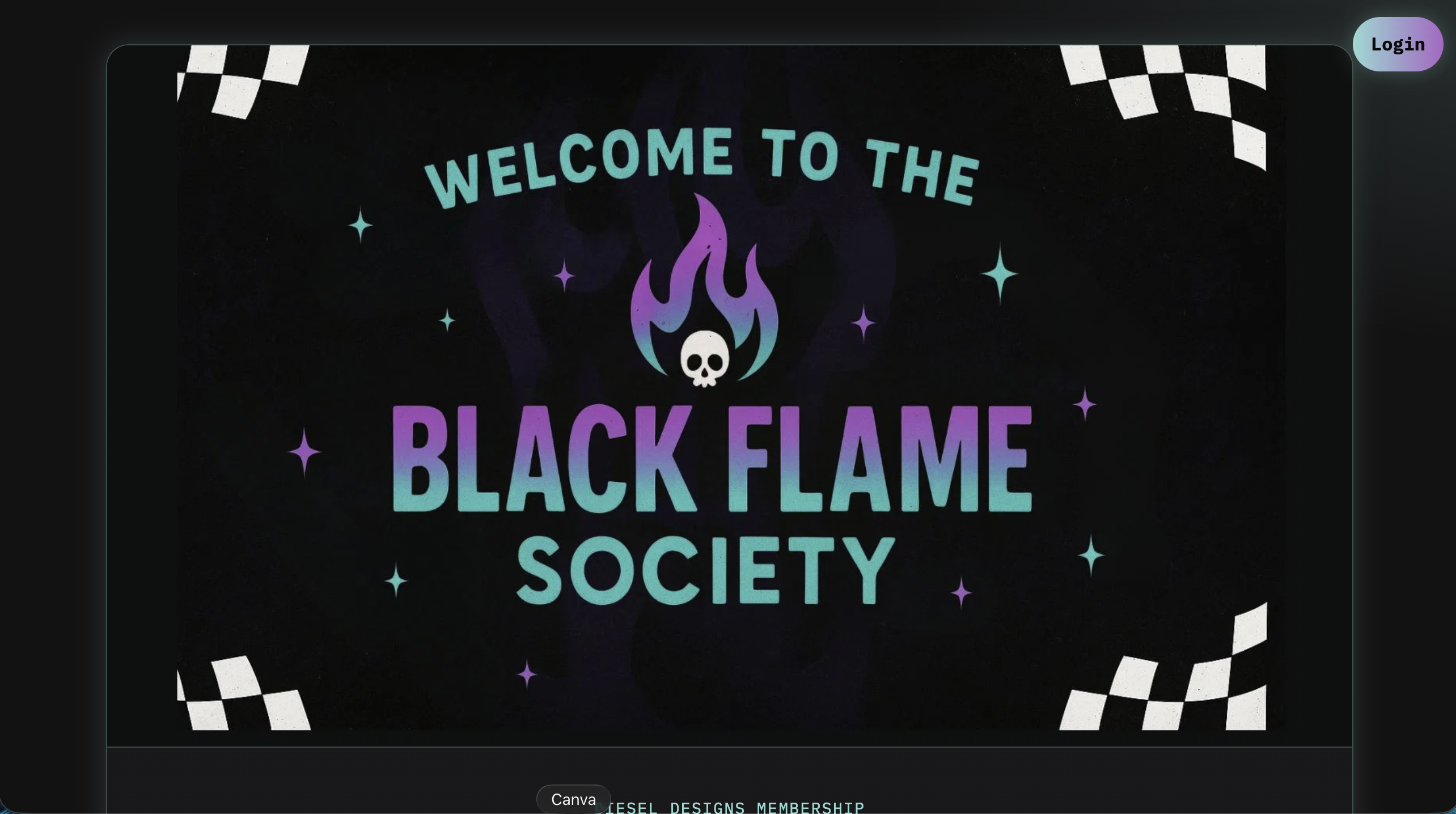 Custom Membership Website & Digital Download Platform | Black Flame Society