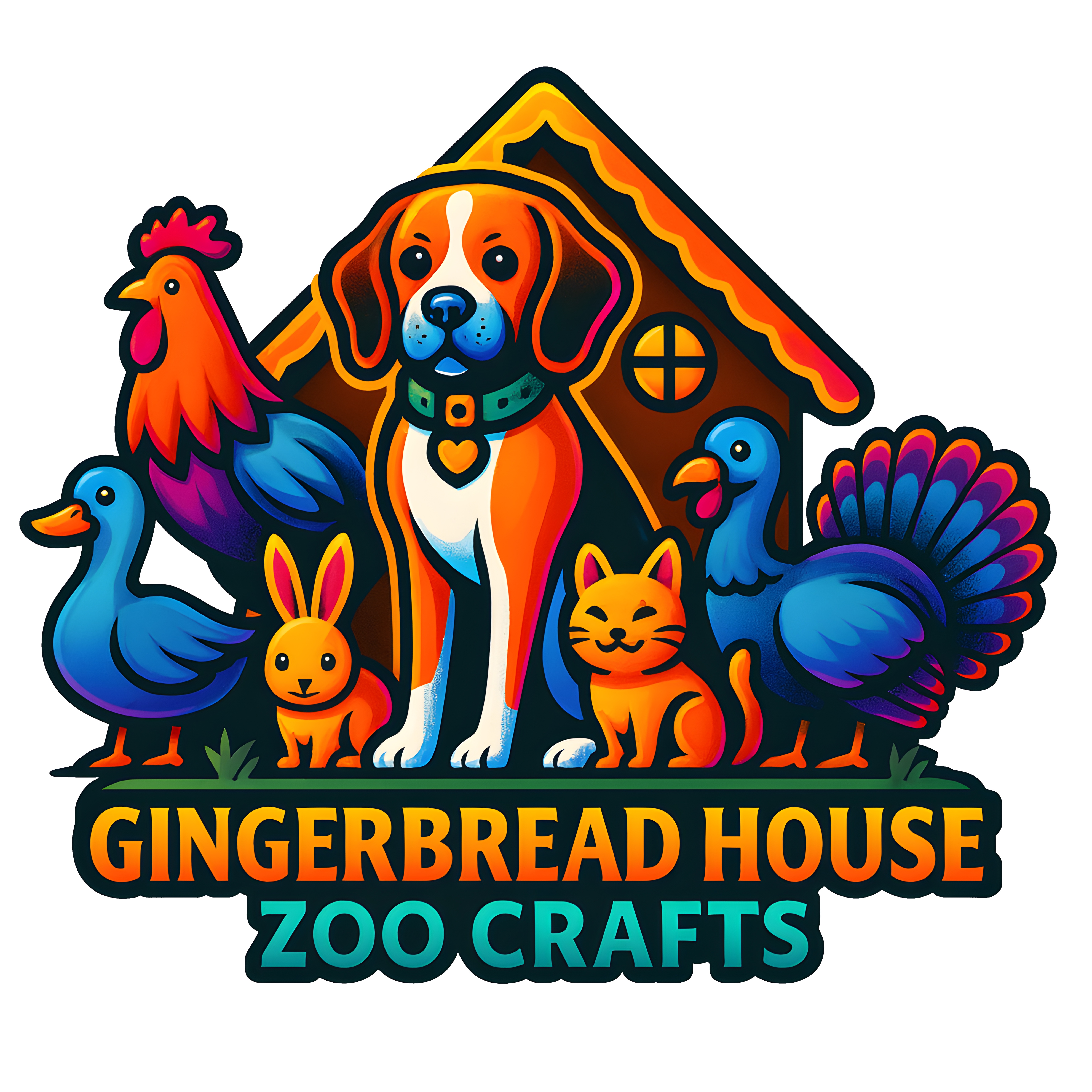 Gingerbread House Zoo Crafts