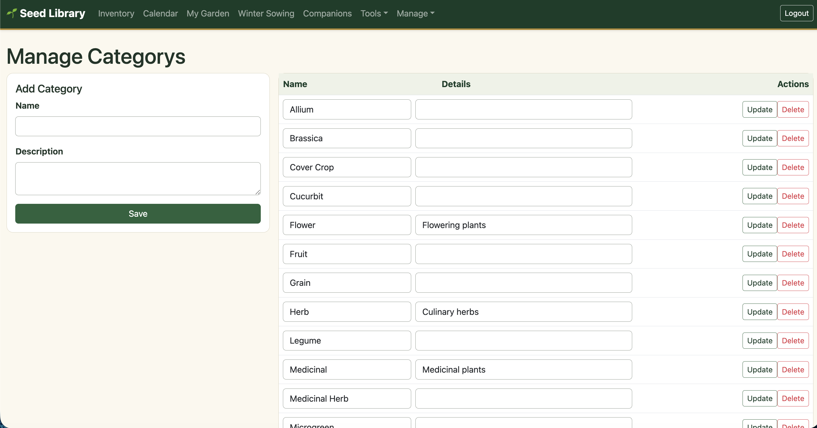 Seed Library & Garden Planner | Planting Calendar & Tracker